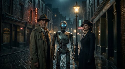 Кинематографичный кадр AI-сериала