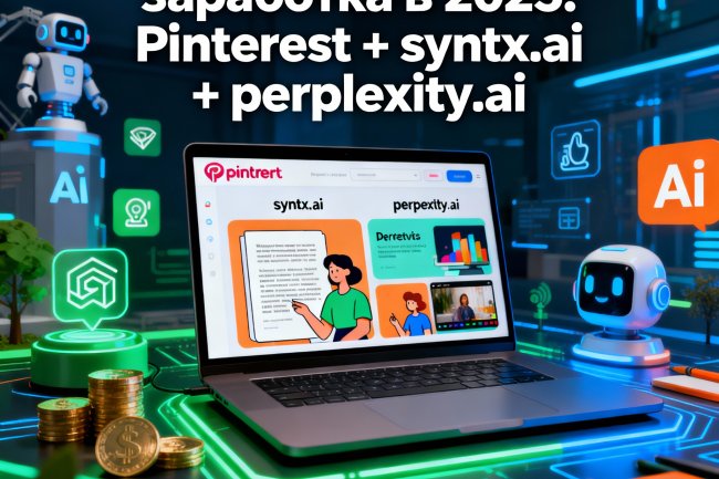 Эффективные стратегии для заработка и продвижения онлайн через Pinterest + syntx.ai + perplexity.ai в 2025 году