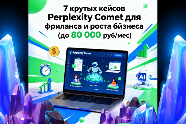 Семь цифровых чудес Perplexity Comet: как перейти от рутины к выручке 80 000+ руб. в месяц