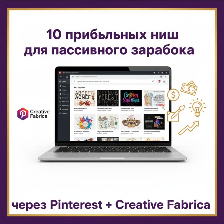 10 прибыльных ниш Creative Fabrica для взрывного заработка на Pinterest: полное руководство для самостоятельных результатов.