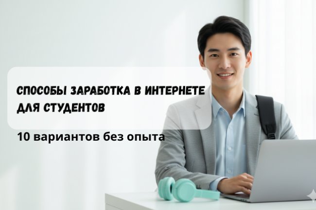 Заработок для студентов: 10 способов в интернете без опыта 2025