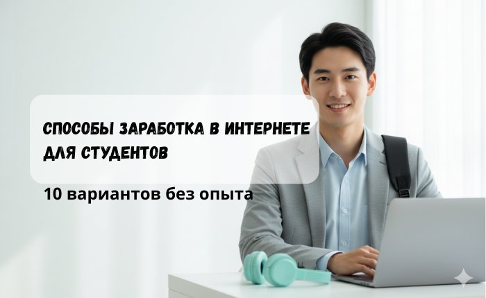 Заработок для студентов: 10 способов в интернете без опыта 2025